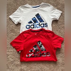 Boys Adidas Set of 2 T-shirts Size S(8)